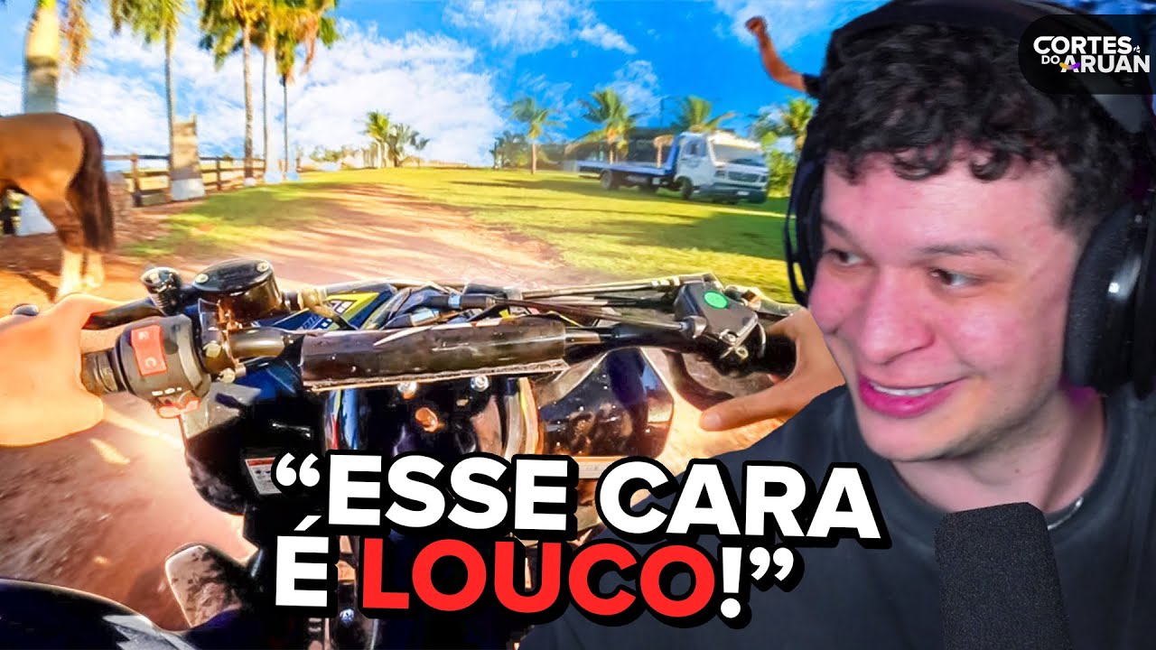ARUAN REAGE: FUI PRA FAZENDA DE MINI QUADRICICLO !! (LEO DA HORNET) - Cortes do Aruan