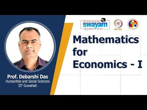 Mathematics for Economics I