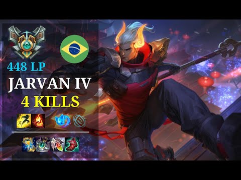 Jarvan IV Support vs Karma - 4 kills - Kick A Boo BR Grandmaster (448 LP) Patch 11.5