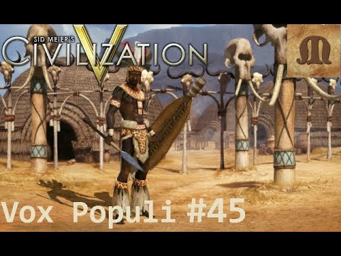 Let's Play Civilization 5 Vox Populi - The Zulus FINALE! (deity, marathon)
