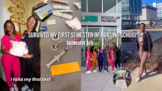 finished my 1st semester of nursing school! | recap, study tips & motivation :)
