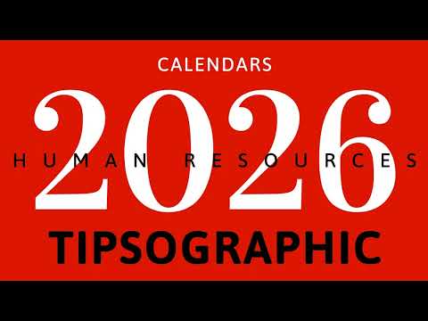 [FREE] Excel / Google Sheets HR Calendar Template 2026