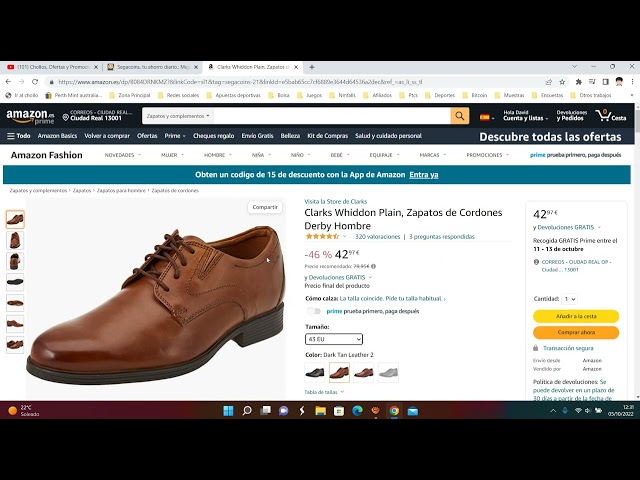 Vídeo relacionado con Clarks Whiddon Plain, Zapatos Oxford para Hombre Dark Tan Leather, 42 EU