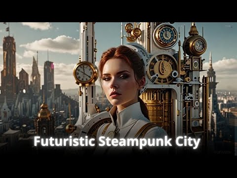Futuristic Steampunk City: A Stunning Vision of AI Innovation
