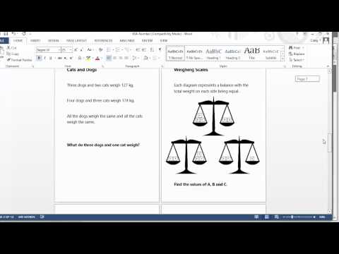 Maths ROTW 84 - Problem Solving Cards