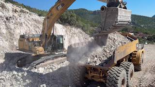 4K ROAD CONSTRUCTION! Cat 352F Excavator, Cat 740 Trucks, Cat D8 Dozer & Hamm H20i - Interkat SA
