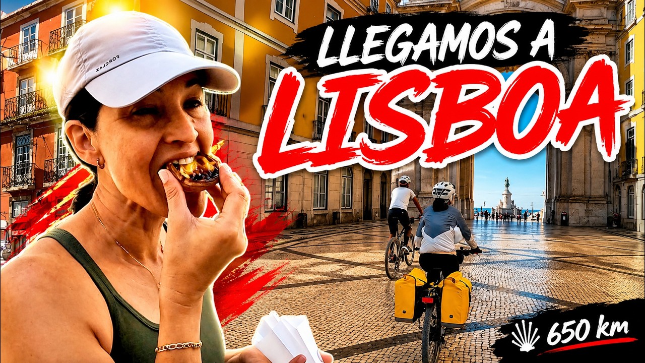 PORTUGAL en BICICLETA🚴🏻‍♂️LLEGAMOS A LISBOA 🚃🚃 CAMINO DE SANTIAGO PORTUGUÉS ☀️