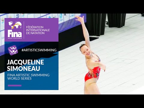 Плавание Jacqueline Simoneau — Stunning Solo Free Routine | Artistic Swimming World Series 2021
