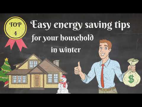 Top 4 - Easy energy saving tips for your household in winter