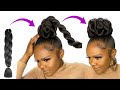 😱 10 MINUTES QUICK HAIRSTYLE USING BRAID EXTENSION