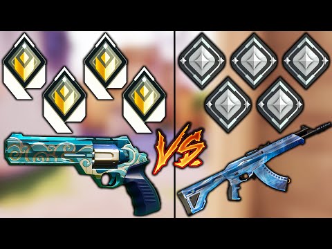 Valorant: 4 Radiant Sheriff VS 5 Silver Vandal Players!