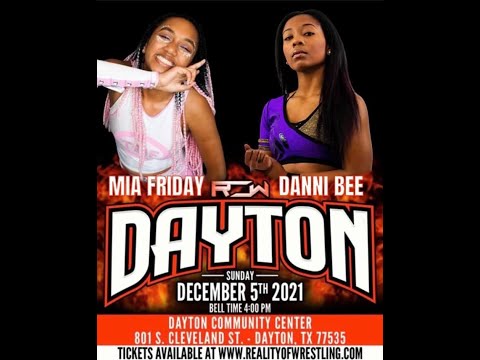Mia Friday vs Danni Bee w/Raychell Rose | 12/5/21 Reality of Wrestling