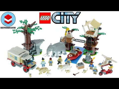 Vidéo LEGO City 60307 : Le camp de sauvetage des animaux sauvages