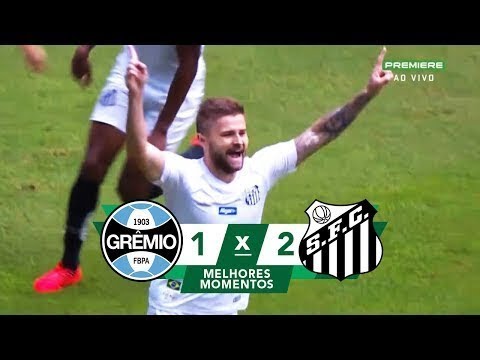 Grêmio 1 x 2 Santos (COMPLETO) Gols & Melhores Momentos - Brasileirão 2019