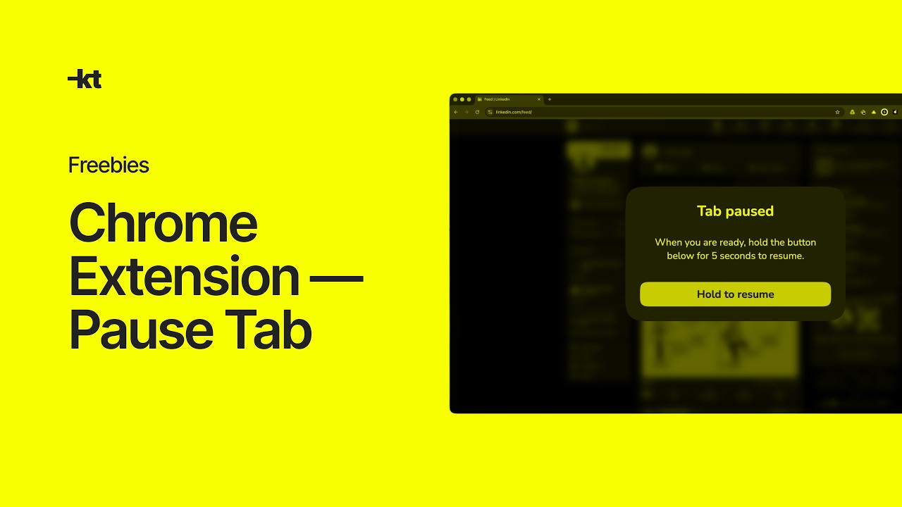 Stop doomscrolling with the new Pause Tab Chrome extension