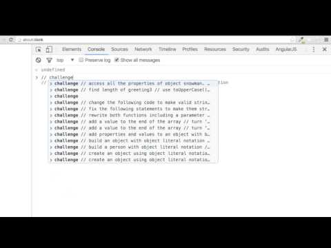 Javascript The Basics Objects 2 Lab