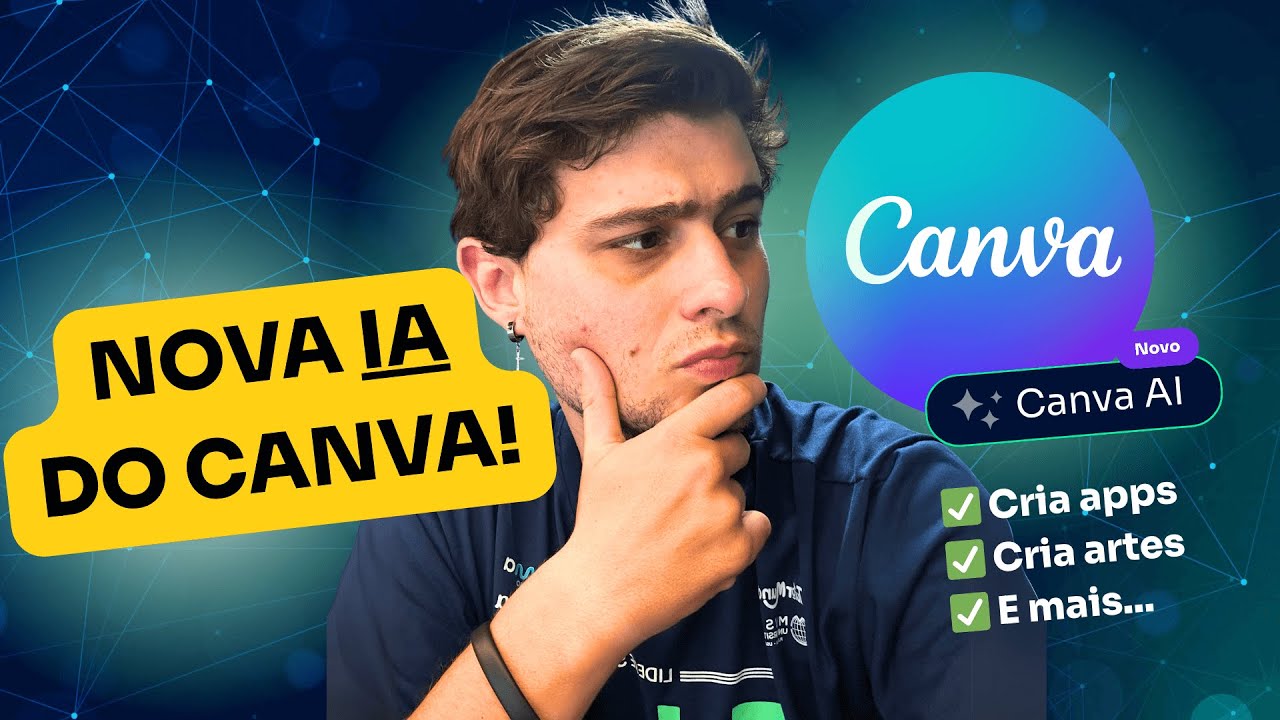 Crie Designs, Textos e ATÉ APPS em SEGUNDOS com o novo CANVA AI! 😱