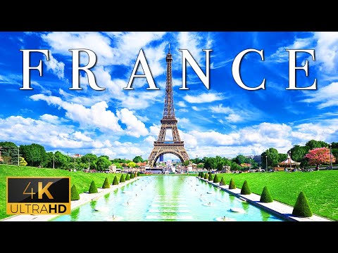 FLYING OVER FRANCE (4K UHD) - Soft Piano Music With Spectacular Nature Video - Playlist For UHD TV