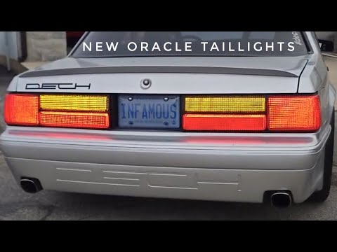 Installing the NEW Oracle LED Conversion LED Taillight Panels in my Fox Body Mustang