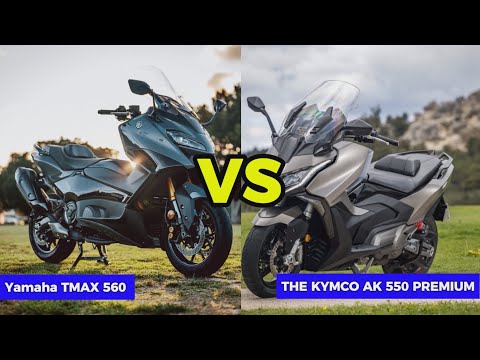 2025 Yamaha TMAX 560 vs Kymco AK 550 Premium The Ultimate Maxi Scooter Battle!