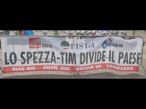 , title : 'No allo spezza-Tim. Presidio a Milano contro il piano aziendale'