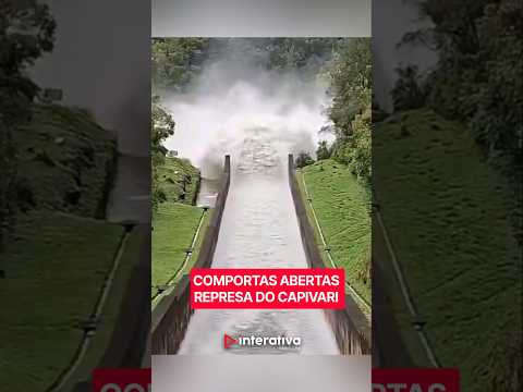 Copel aumenta abertura das comportas da Represa do Capivari após fortes chuvas