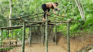 Download lagu How To Build Bamboo House, Make Kitchen House 2021 | Lý Thị Ca - Ep.72 mp3