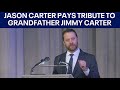 Jason Carter delivers a eulogy for his grandfather Jimmy Carter