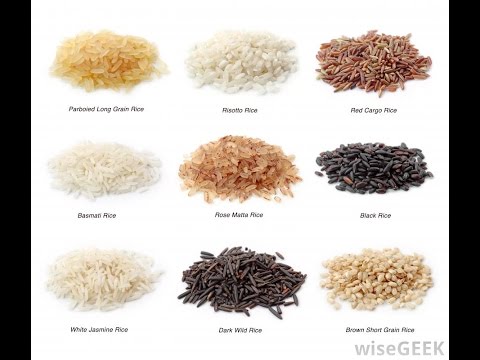 Varieties of rice with rich benefits