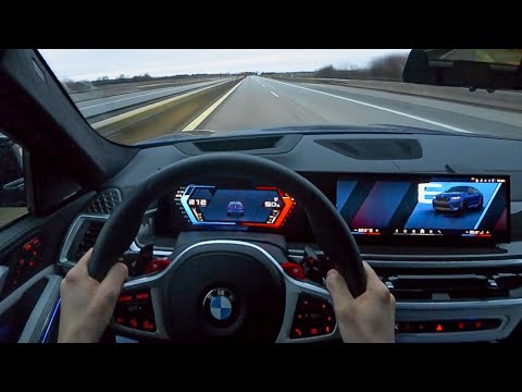 2025 BMW X6M Competition | POV Drive | No Speed Limit Autobahn!