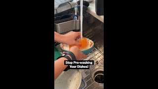 Stop Pre-Washing Your Dishes Before Throwing Them In Your Dishwasher! #shorts