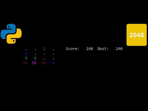 2048 Game In Python With Source Code