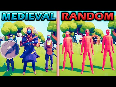 MEDIEVAL TEAM vs RANDOM UNITS - Totally Accurate Battle Simulator | TABS