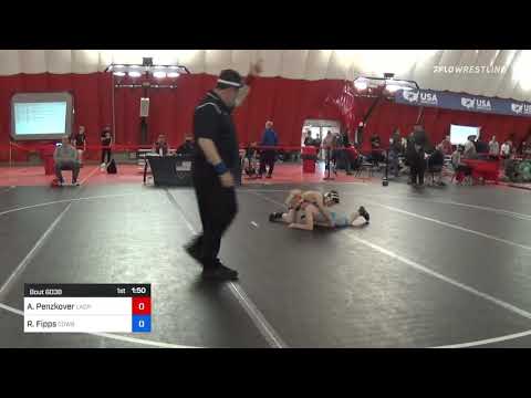 41 Kg Rr Rnd 4 - Alexander Penzkover, LaCrosse Area Wrestlers Vs Rustin Fipps, Cowboy Wrestling Cl