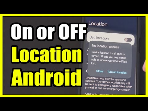How to Turn On or OFF the Location on Android Phone (Settings Tutorial)