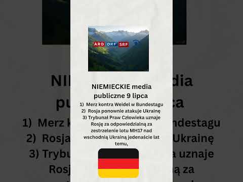 Niemieckie media publiczne 9 lipca