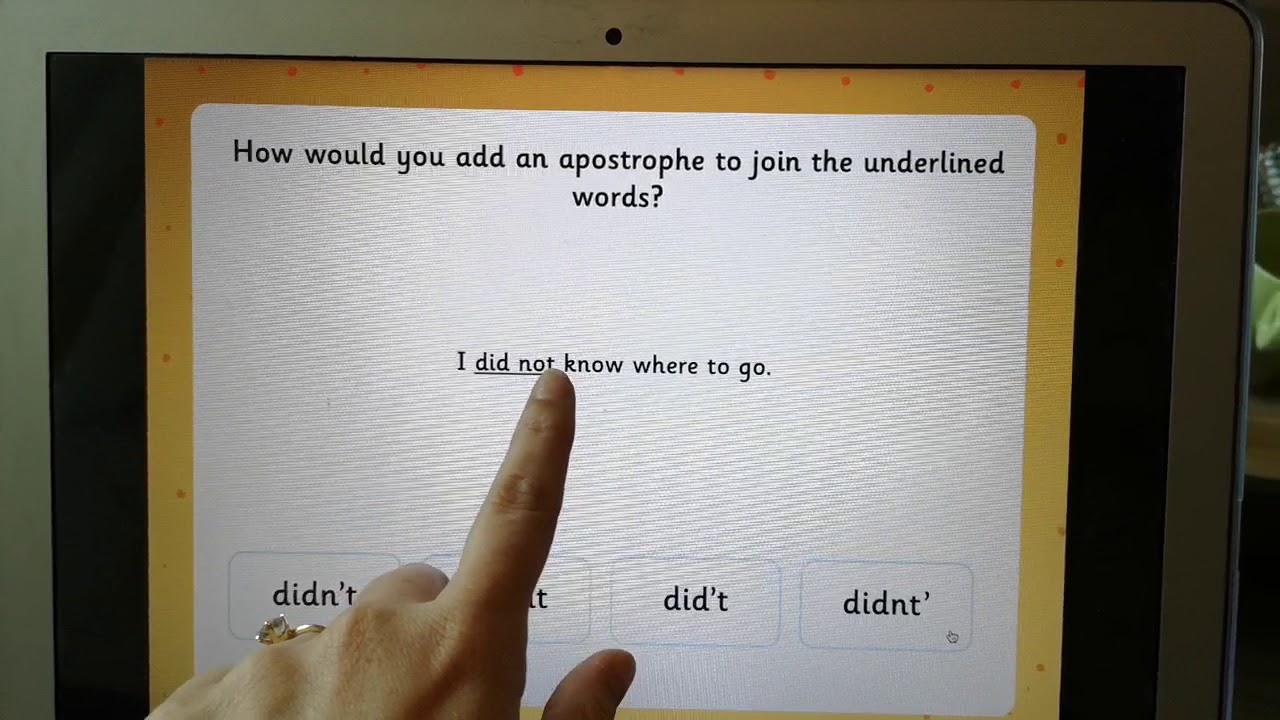 Wednesday 12th: Grammar Contractions PowerPoint