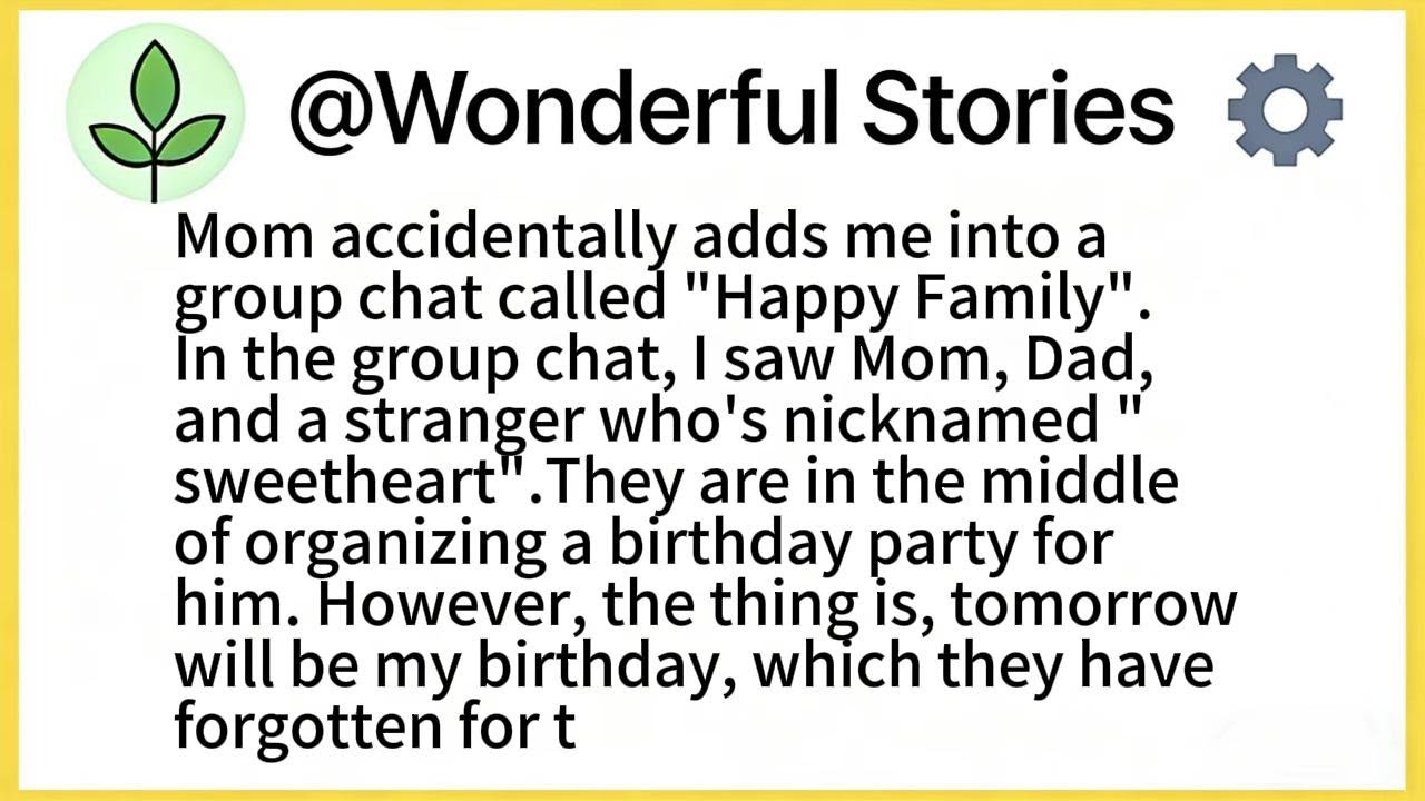 Mom accidentally adds me into a group chat called 