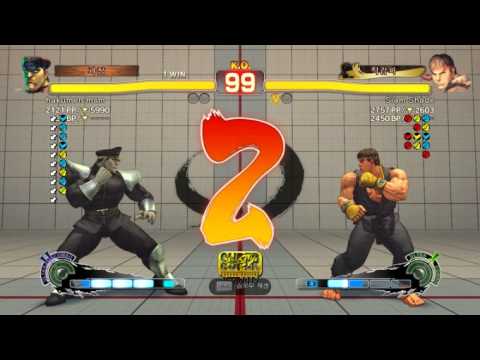 [SSF4 AE 2012] M.Bison(백면) vs Ryu(파괘자)