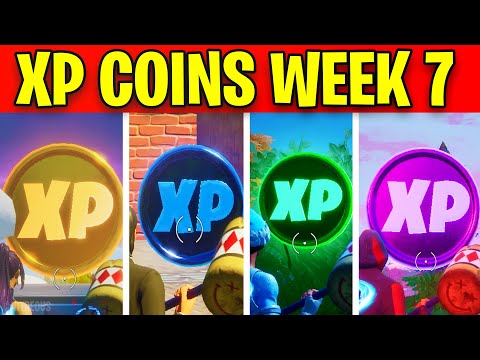 WEEK 7 ALL XP COINS LOCATIONS - Fortnite Week 7 Chapter 2 Season 4 Challenges