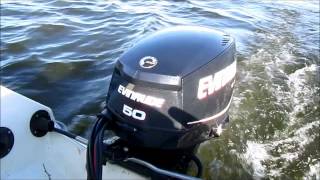 preview picture of video 'Evinrude 50hp e-tec outboard'