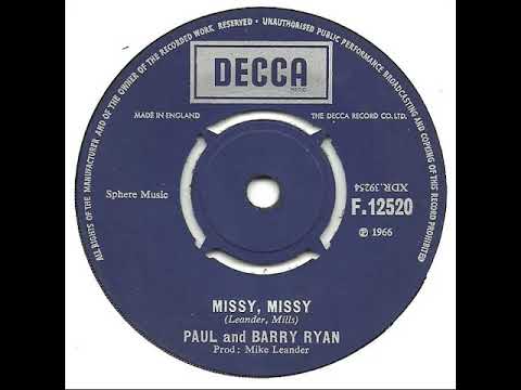 UK New Entry 1966 (384) Paul & Barry Ryan - Missy, Missy