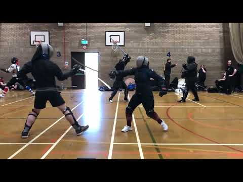 Chloe vs Ciaran - British military sabre sparring
