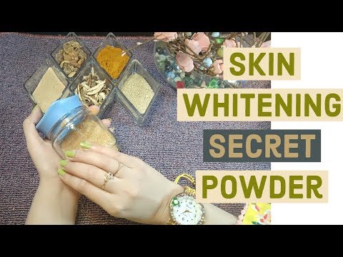 How To Make Skin "White" With (Secret) Face Whitening Powder (Tips) At Home Video