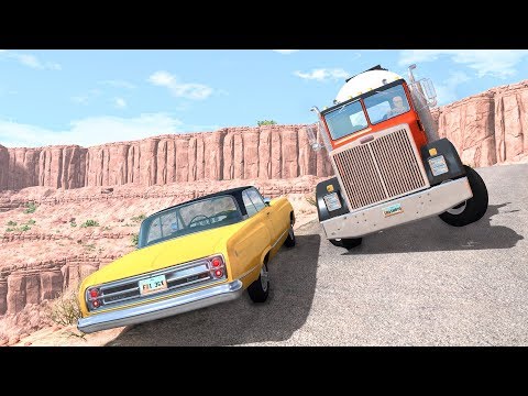 Realistic Cliff Drops #3 - BeamNG Drive Crashes | CrashBoomPunk