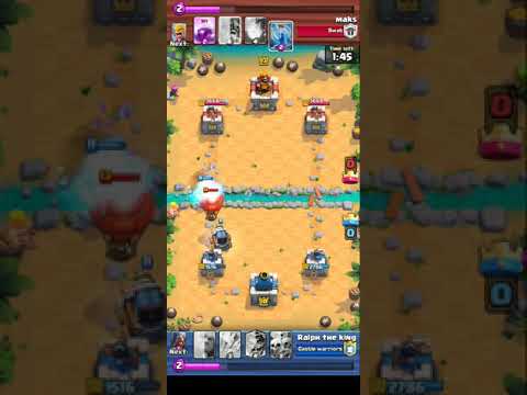 The biggest clutch in Clash royale history!! / lvl 10 player ,+5300 trophies