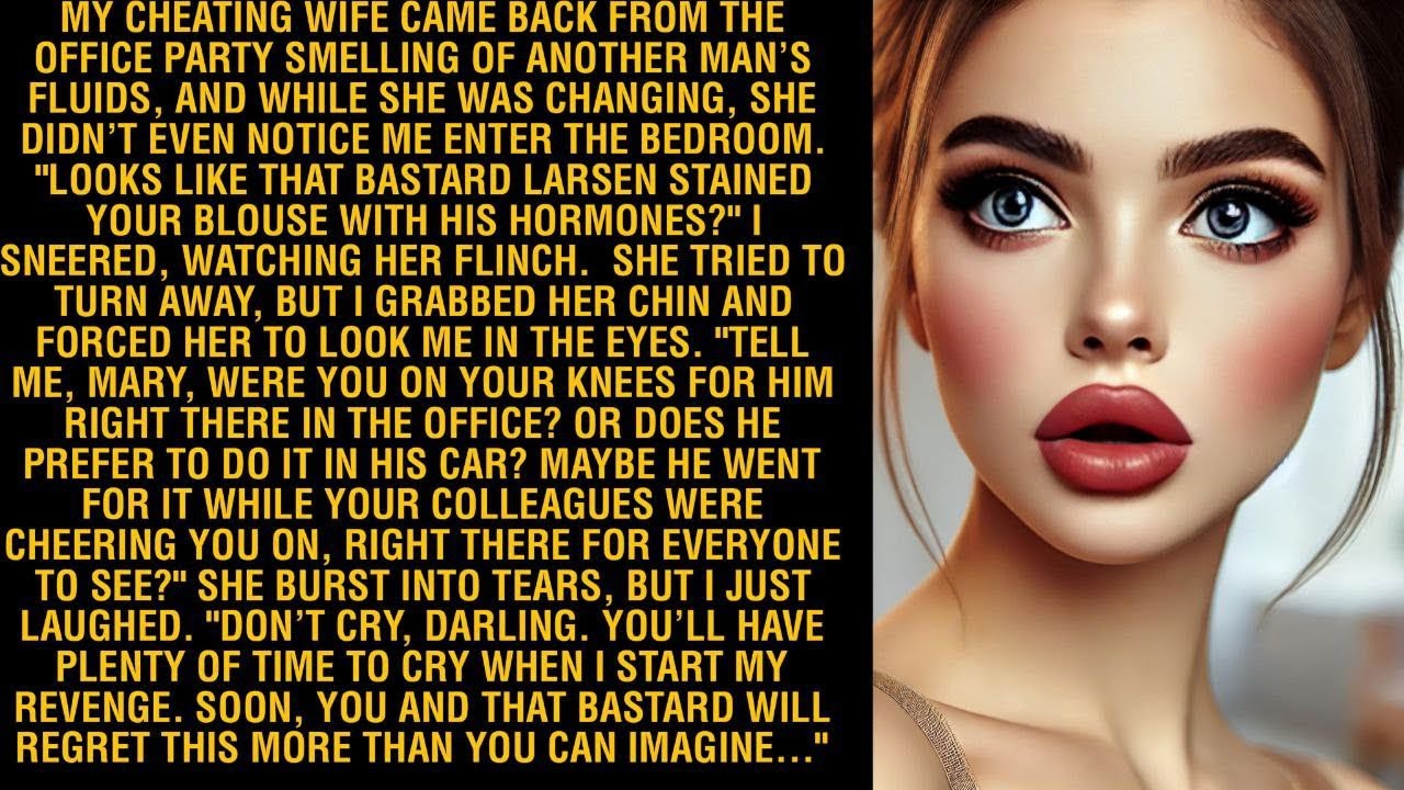 MY CHEATING WIFE CAME BACK FROM THE OFFICE PARTY SMELLING OF ANOTHER MAN’S FLUIDS, AND WHILE SHE WAS
