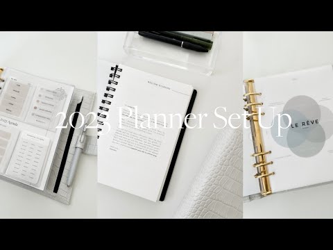 My 2023 Planner Set Up! Spiral Goal Planner & Custom Main Agenda | MadyPlans