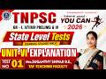 TNPSC GROUP II IV YOU CAN TEST 01 UNIT VI EXPLANATION MRS S SUGANTHY MAM