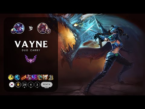 Vayne ADC vs Xayah - KR Master Patch 13.11